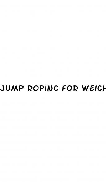 jump roping for weight loss