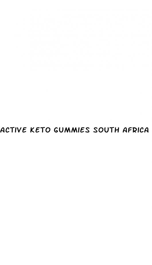 active keto gummies south africa