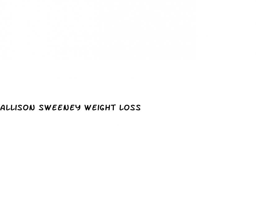 allison sweeney weight loss