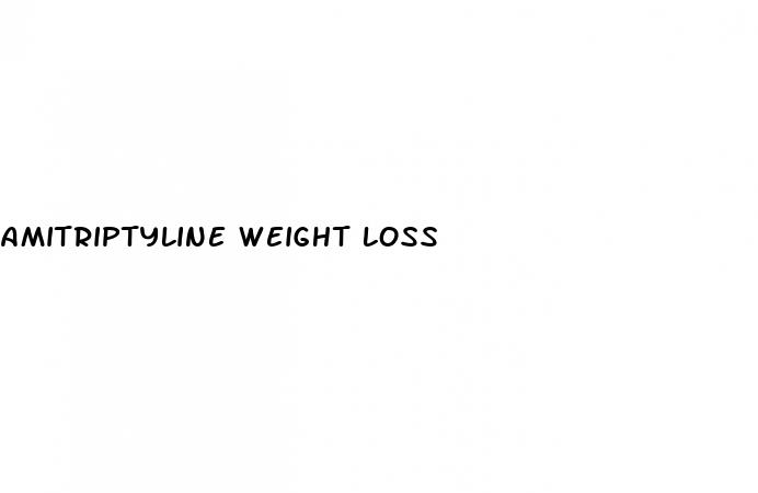 amitriptyline weight loss