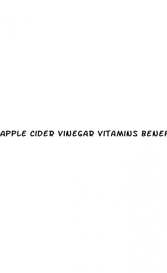 apple cider vinegar vitamins benefits