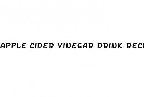 apple cider vinegar drink recipe for weight loss