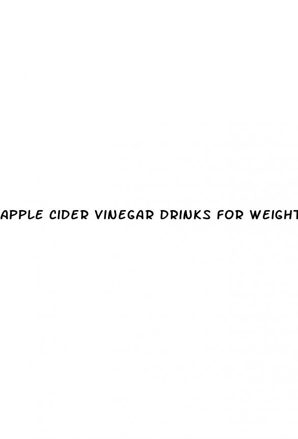 apple cider vinegar drinks for weight loss