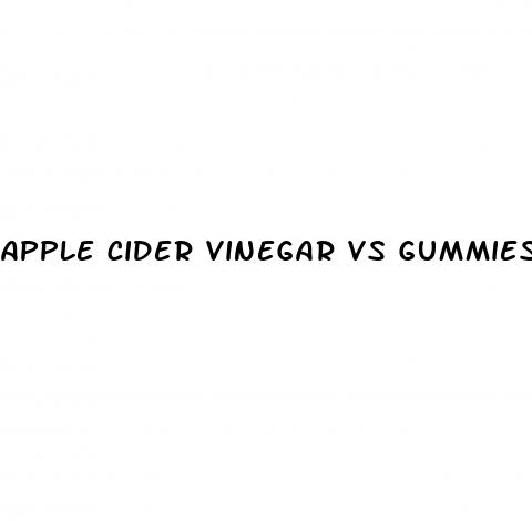 apple cider vinegar vs gummies