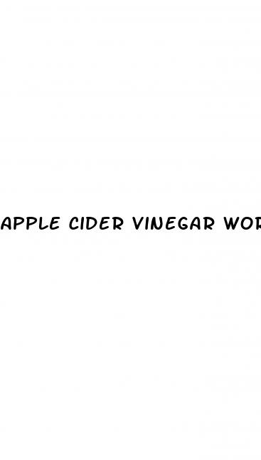 apple cider vinegar works for weight loss