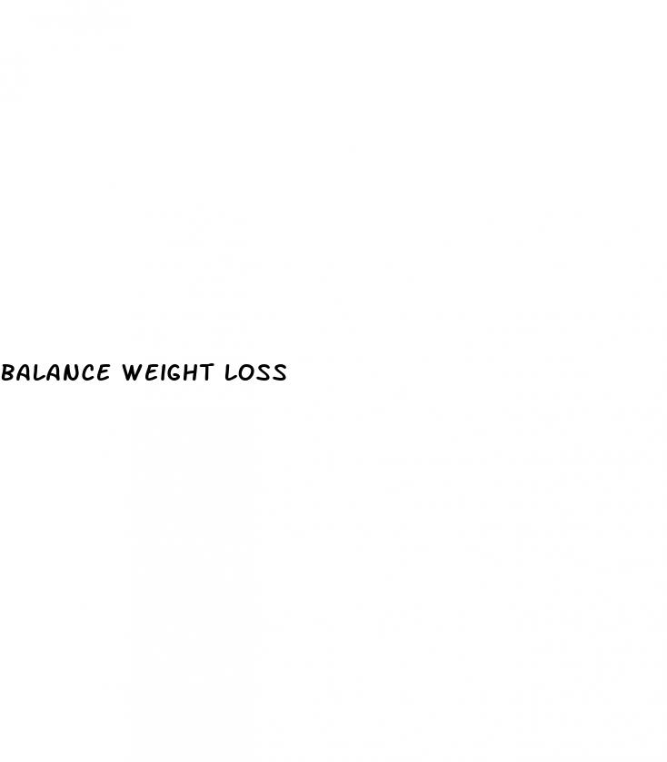 balance weight loss