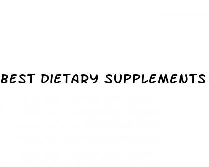 best dietary supplements for weight loss