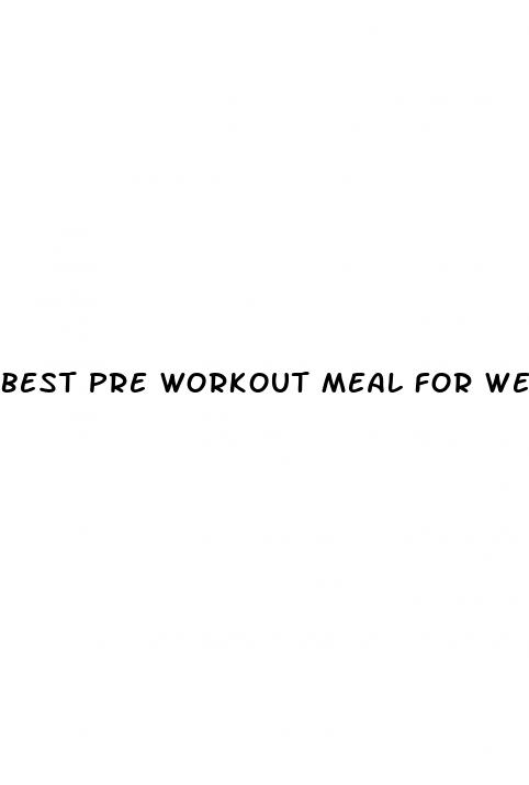 best pre workout meal for weight loss