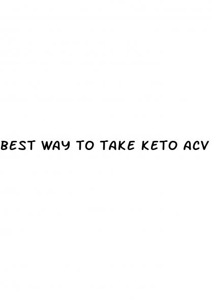 best way to take keto acv gummies