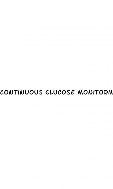 continuous glucose monitoring weight loss