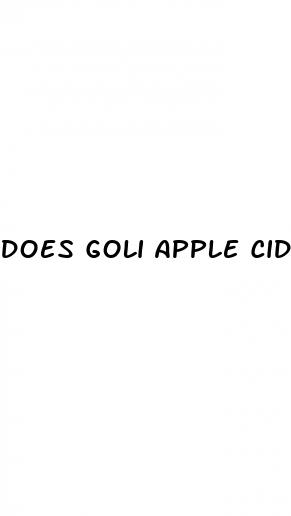 does goli apple cider vinegar work