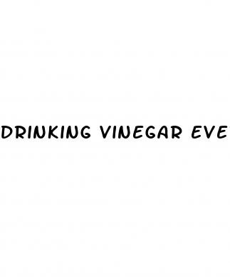 drinking vinegar everyday