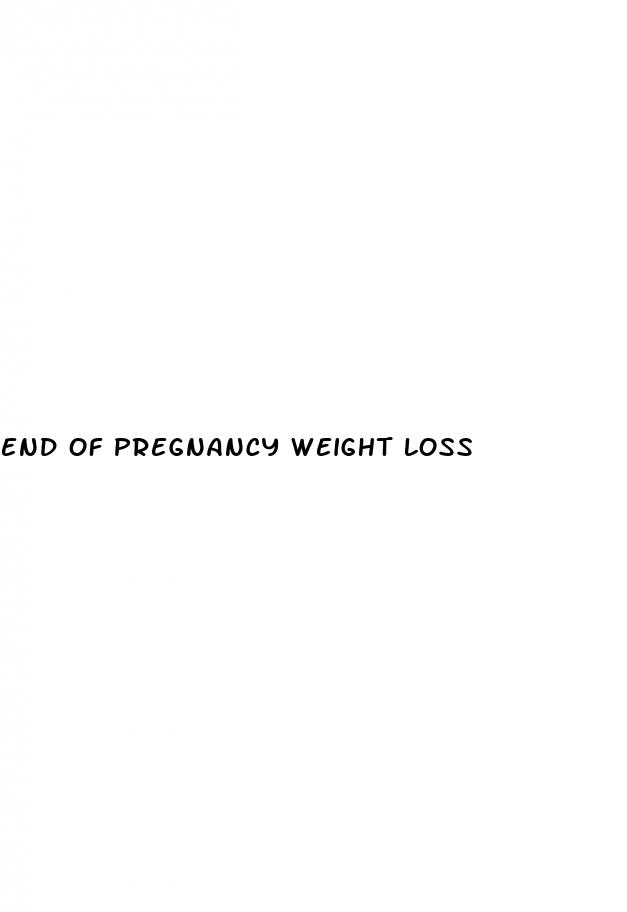 end of pregnancy weight loss