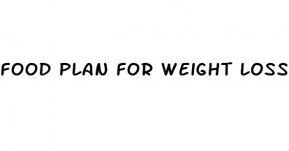 food plan for weight loss