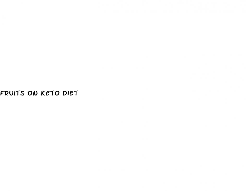 fruits on keto diet
