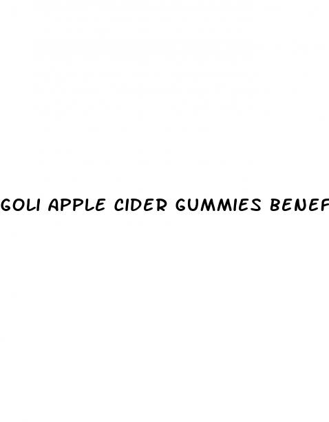 goli apple cider gummies benefits
