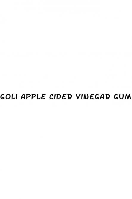 goli apple cider vinegar gummies dosage