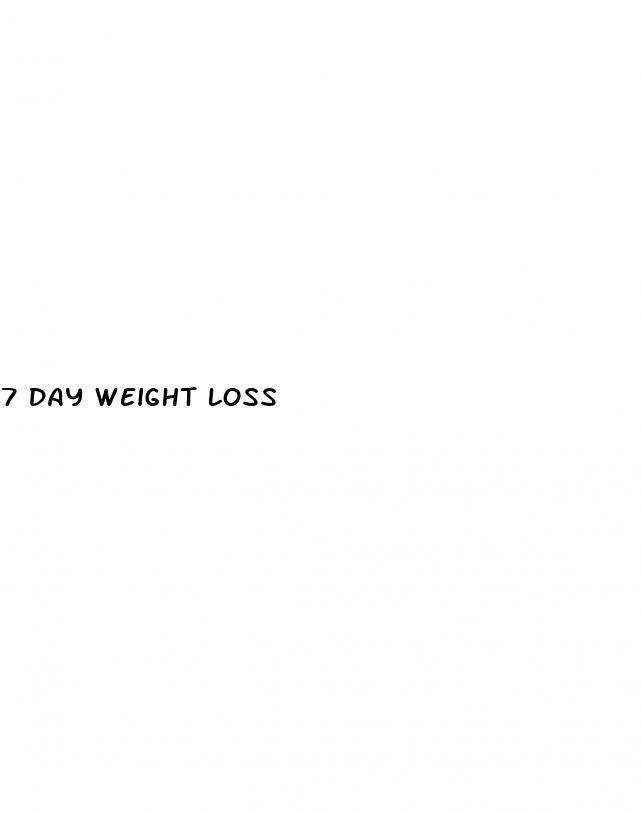 7 day weight loss