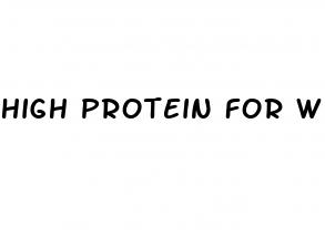 high protein for weight loss