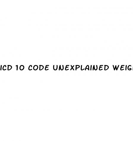 icd 10 code unexplained weight loss
