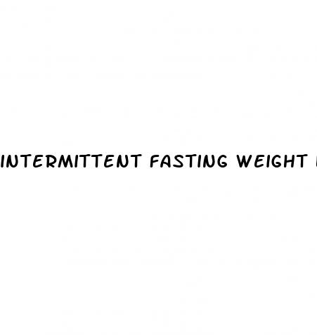 intermittent fasting weight loss women