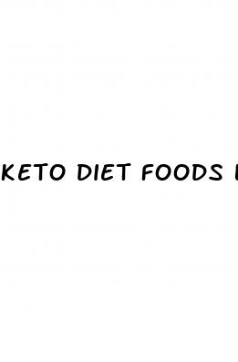 keto diet foods list pdf