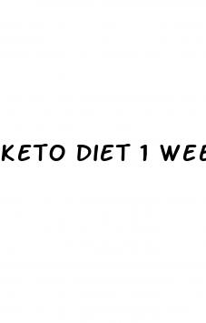 keto diet 1 week