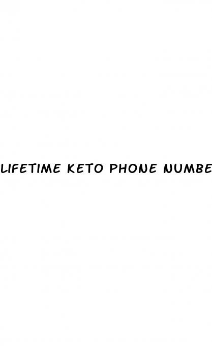 lifetime keto phone number