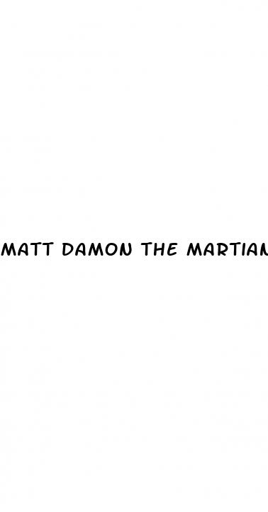 matt damon the martian weight loss