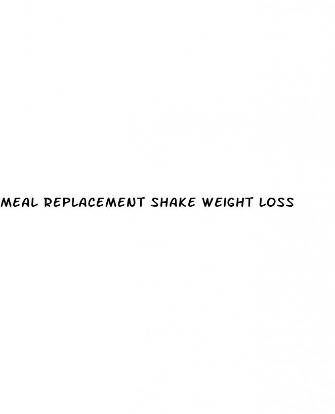 meal replacement shake weight loss