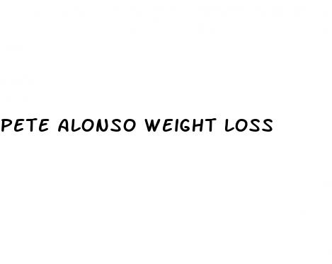 pete alonso weight loss