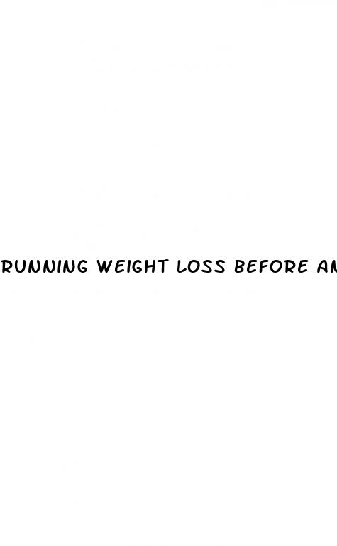 running weight loss before and after