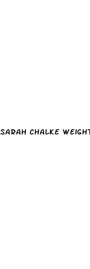 sarah chalke weight loss