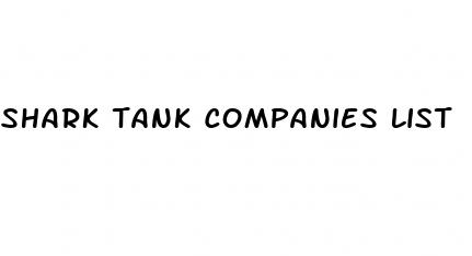 shark tank companies list