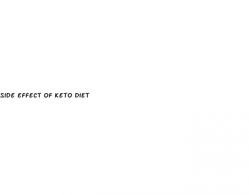 side effect of keto diet