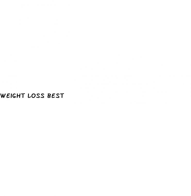 weight loss best
