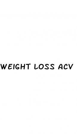 weight loss acv