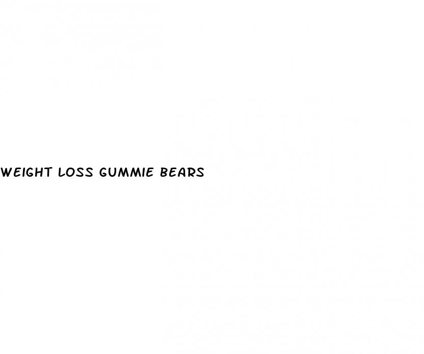 weight loss gummie bears