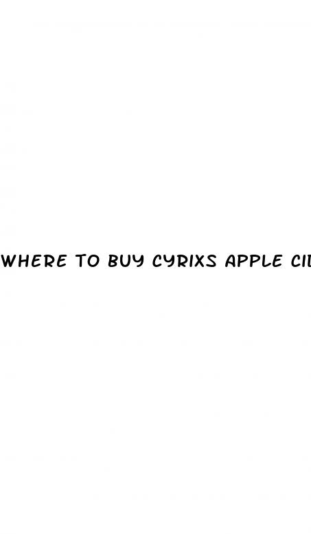 where to buy cyrixs apple cider vinegar gummies