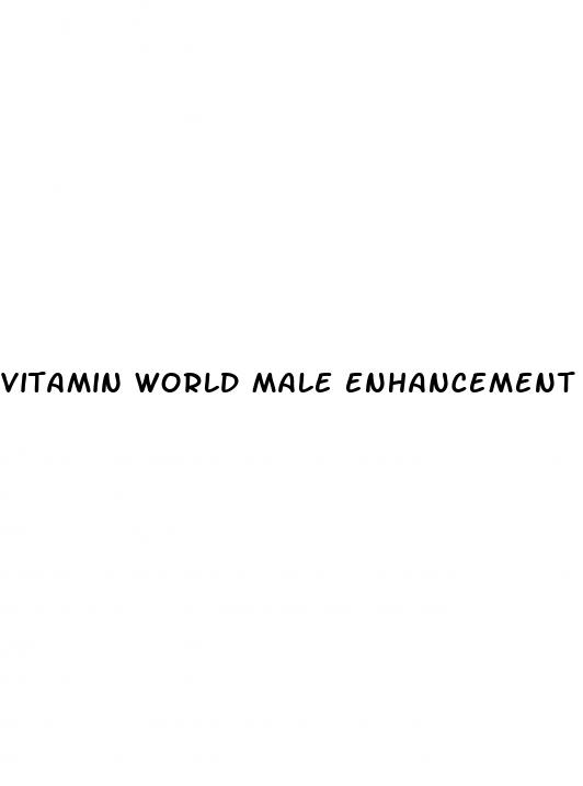 vitamin world male enhancement pills
