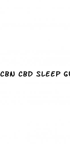 cbn cbd sleep gummies