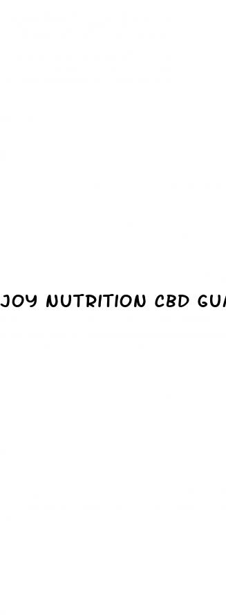 joy nutrition cbd gummies