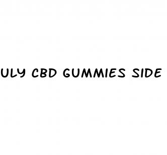 uly cbd gummies side effects