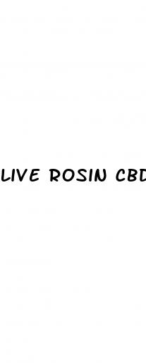 live rosin cbd gummies