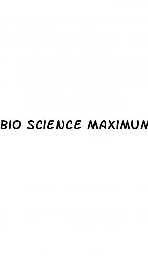 bio science maximum strength cbd gummies