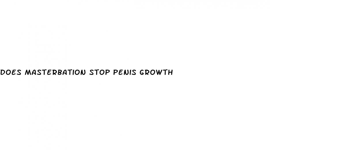 does masterbation stop penis growth