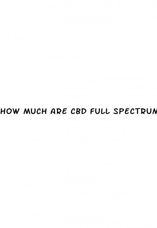 how much are cbd full spectrum gummies