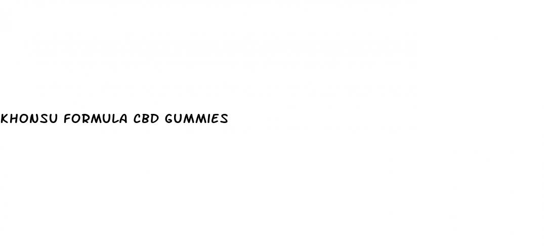 khonsu formula cbd gummies