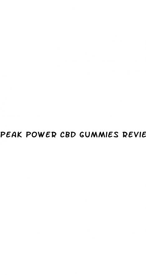 peak power cbd gummies reviews