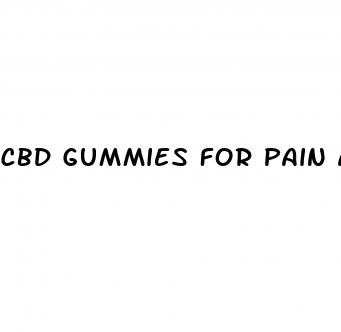 cbd gummies for pain amazon